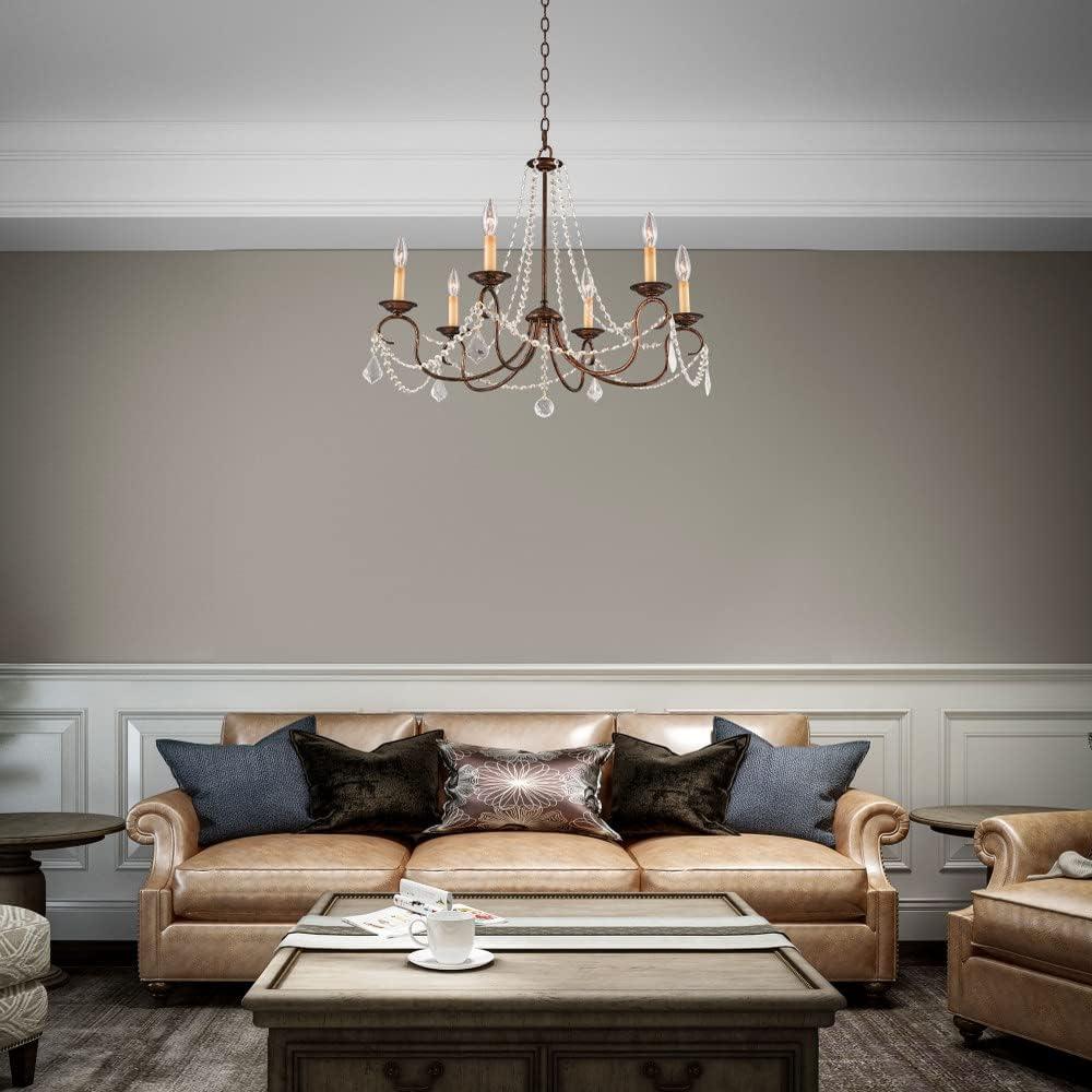 Livex Lighting Pennington 6 - Light Chandelier in  Hand Applied Venetian Golden Bronze