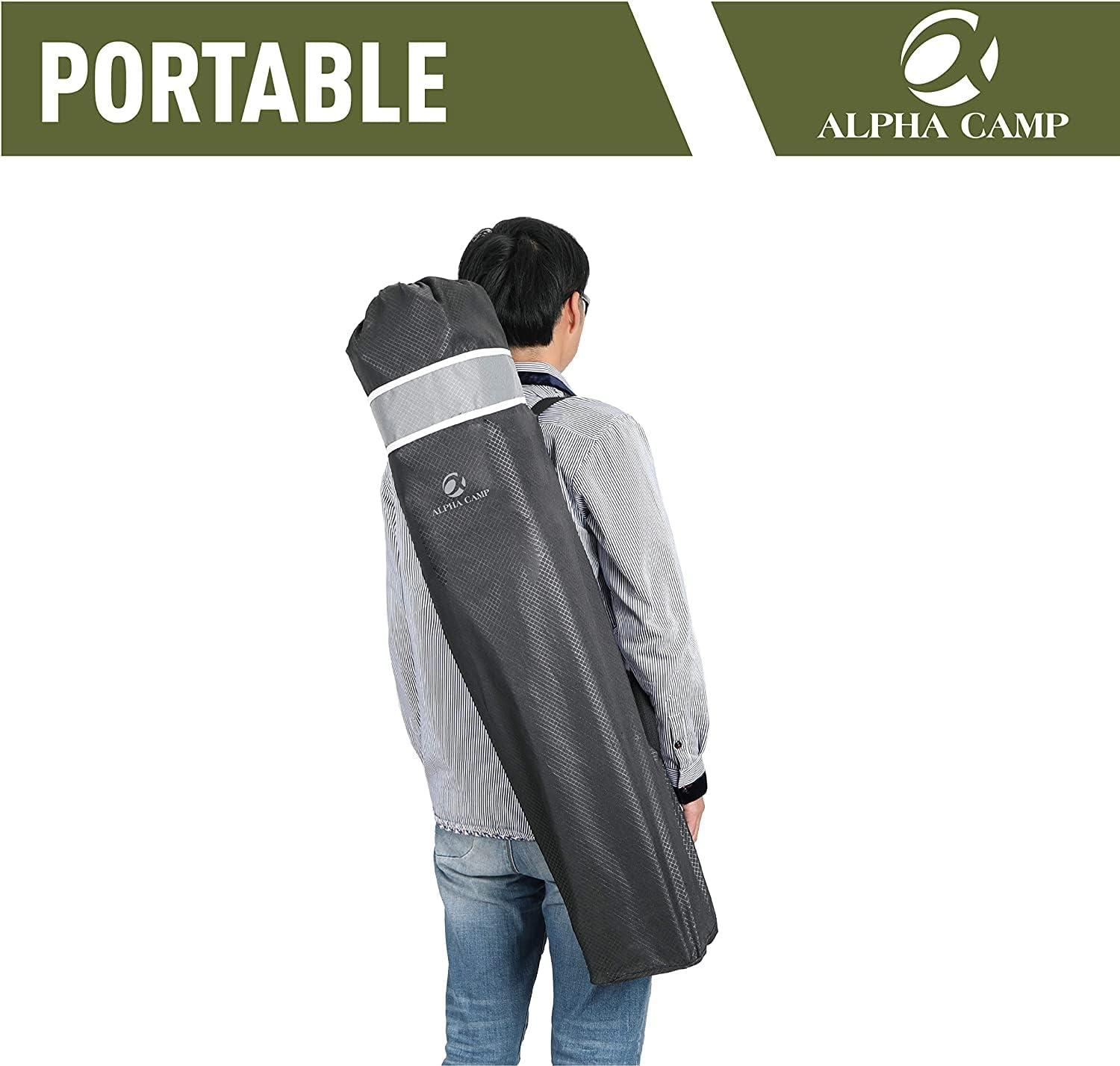Luxury Oversized Folding Camping Chair with Lumbar Support