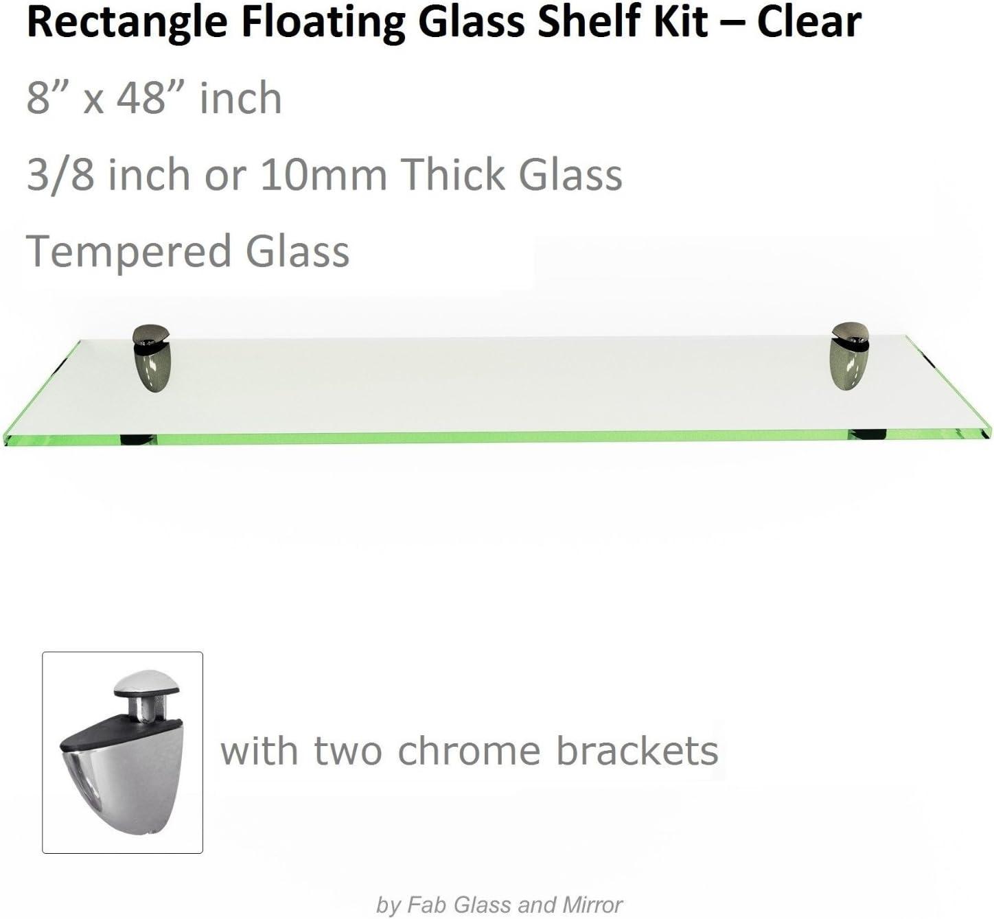 Latitude Run® Glass Accent Shelf with Adjustable Shelves