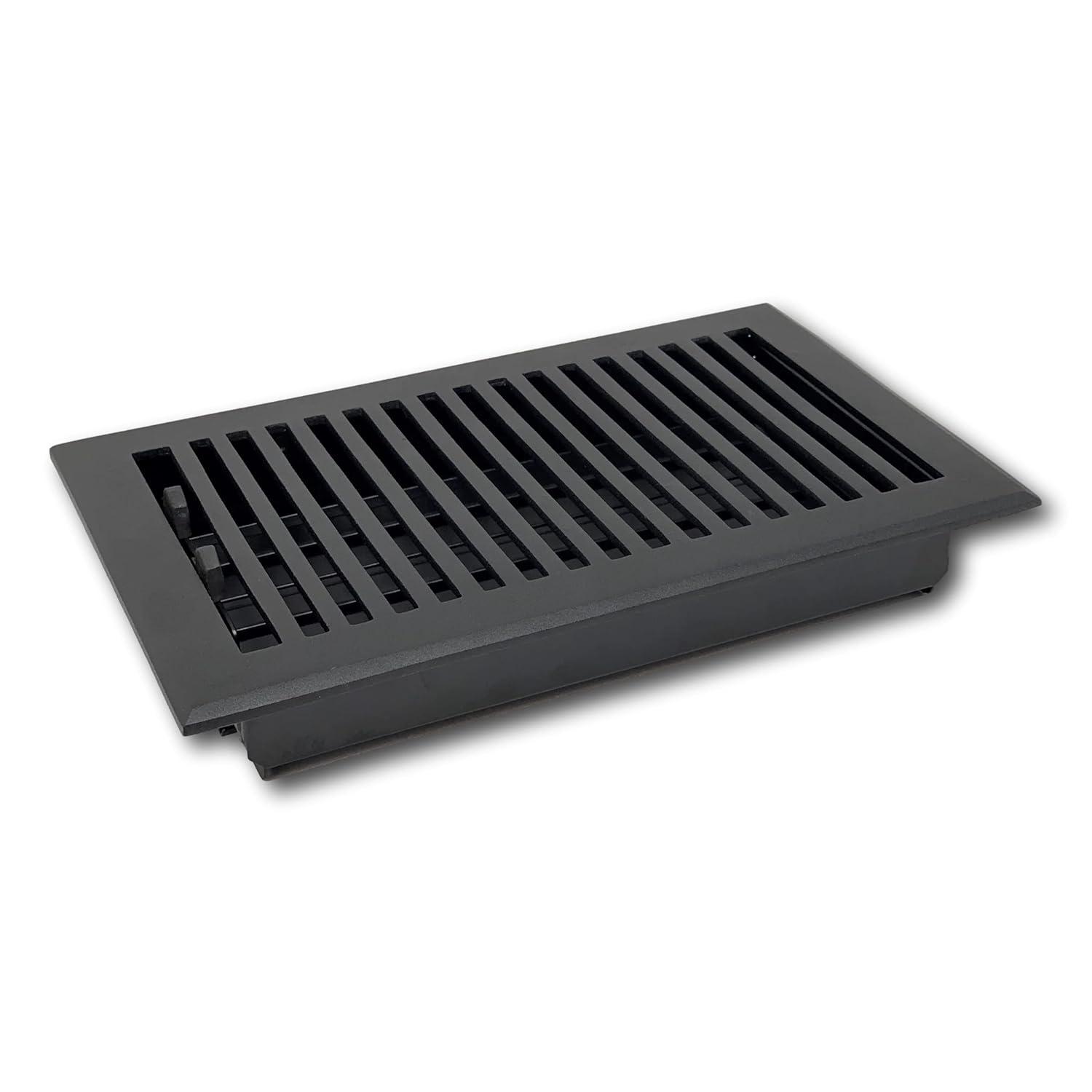 Madelyn Carter Black Contemporary Floor Register and Wall Register