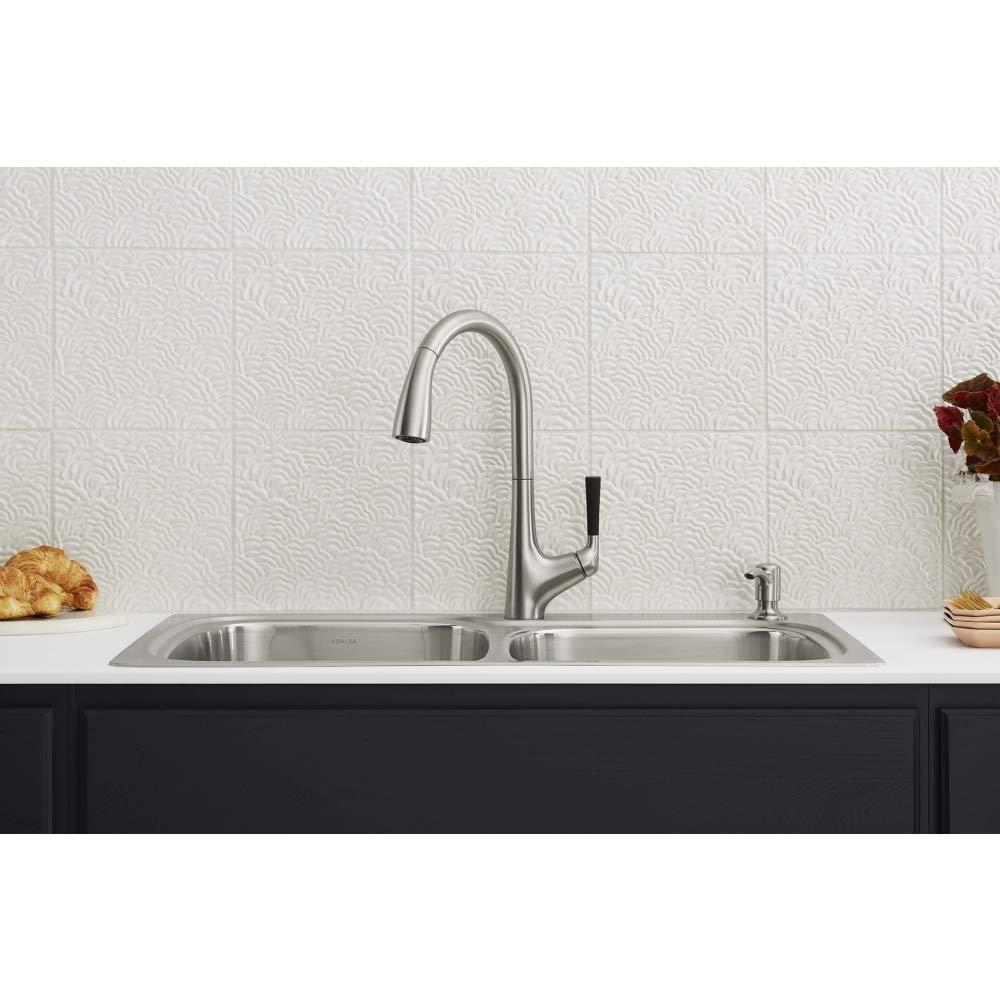 Kohler K-R75791-2PC-NA All-In- One-Kit Kitchen Sink, Brushed Stainless