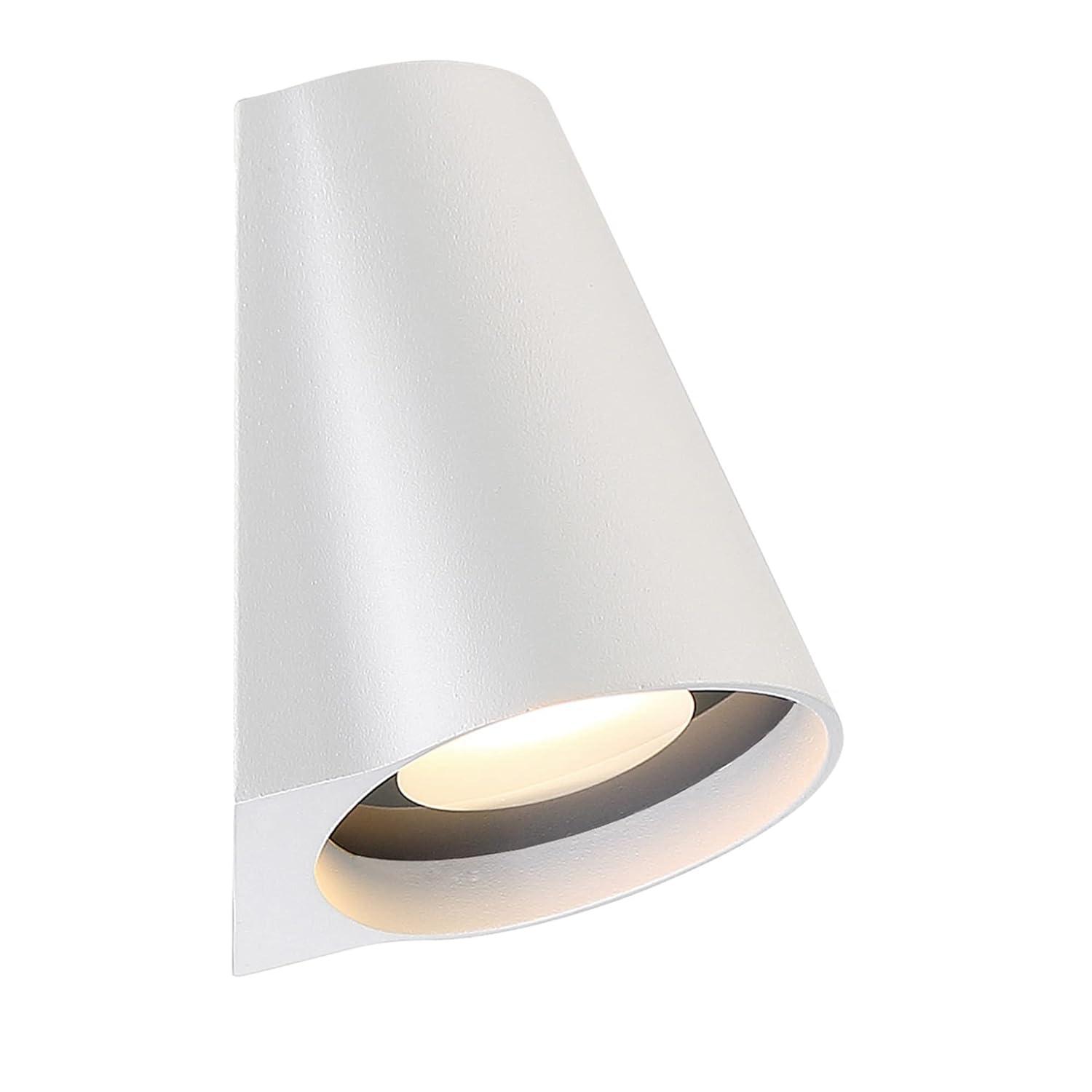 WAC Lighting Mod 7" 1-Light LED Aluminum Indoor and Outdoor Wall Light in White