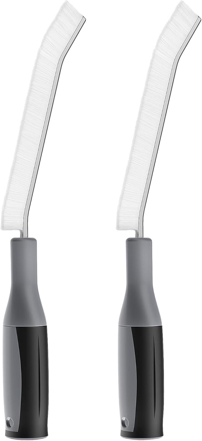 MR.Siga Household Crevice Cleaning Brush with Handle, Gap Cleaning Brushes,Nylon Brush,2 Pack