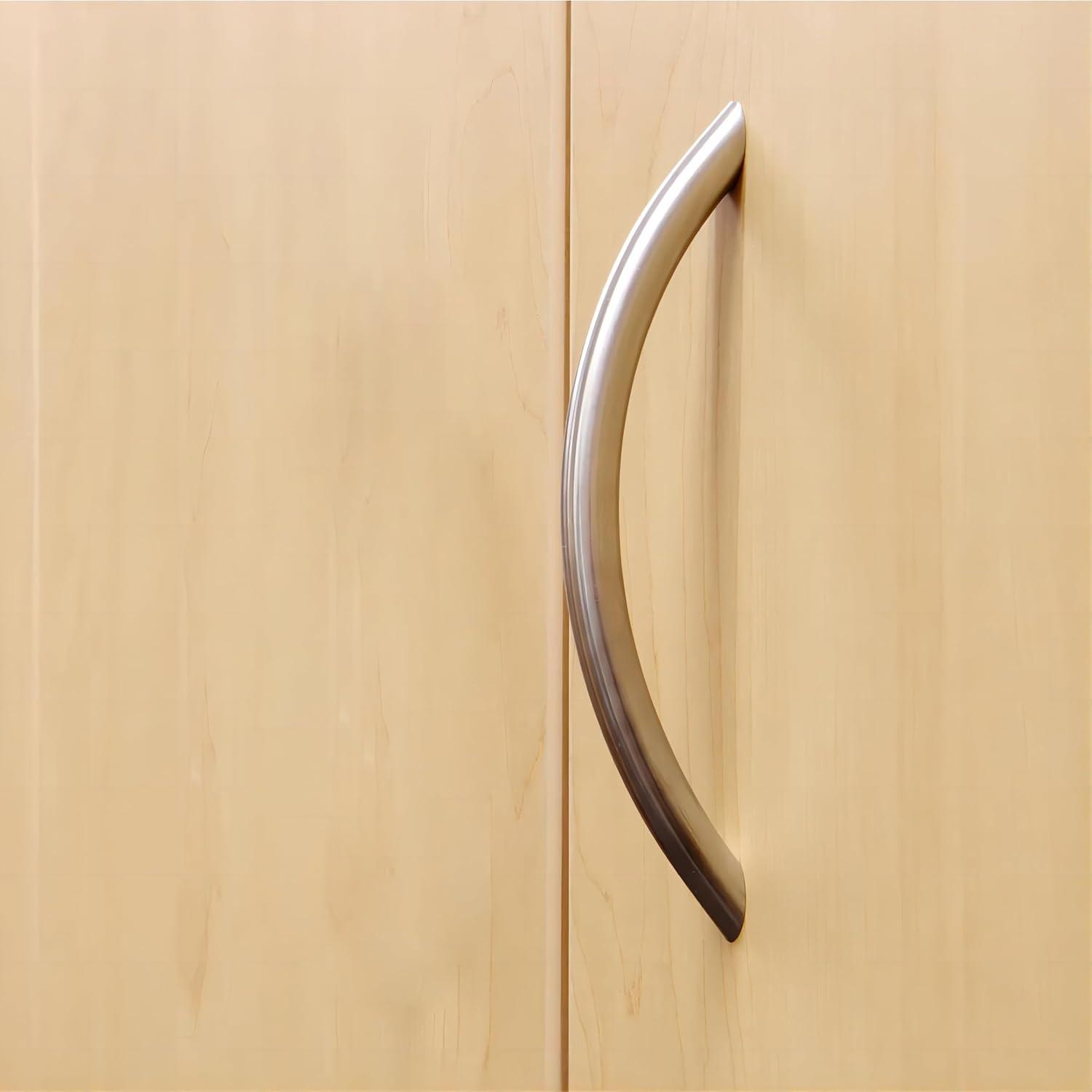 Silverline P2021 Tapered Curved Arch Bow Transitional Drawer Handle Pull Cabinet Hardware CC: 3-3/4" 10 Pack