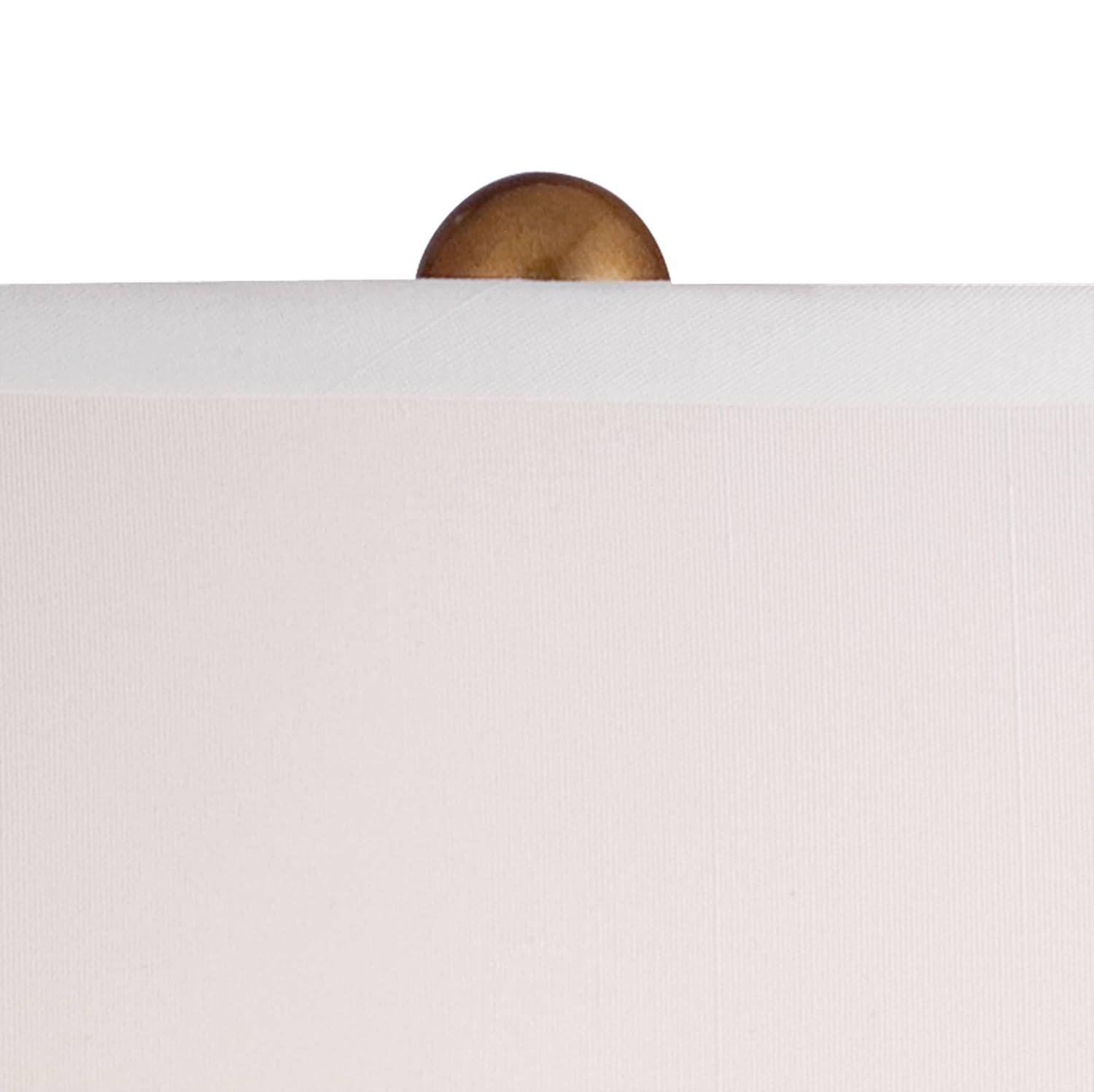 Barnes and Ivy Traditional Table Lamp 25" High Crackle Ceramic Blue and White Rose Vine Temple Jar White Bell Shade for Living Room Family