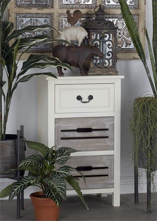 Urban Designs Cape Cod Two-Tone 3-Drawer Storage Chest Night Stand