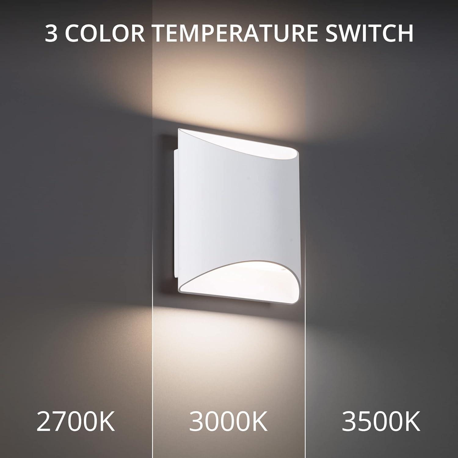 Duet 5.5" LED Wall Sconce With Built-in Color Temperature Adjustability (2700K-3000K-3500K)