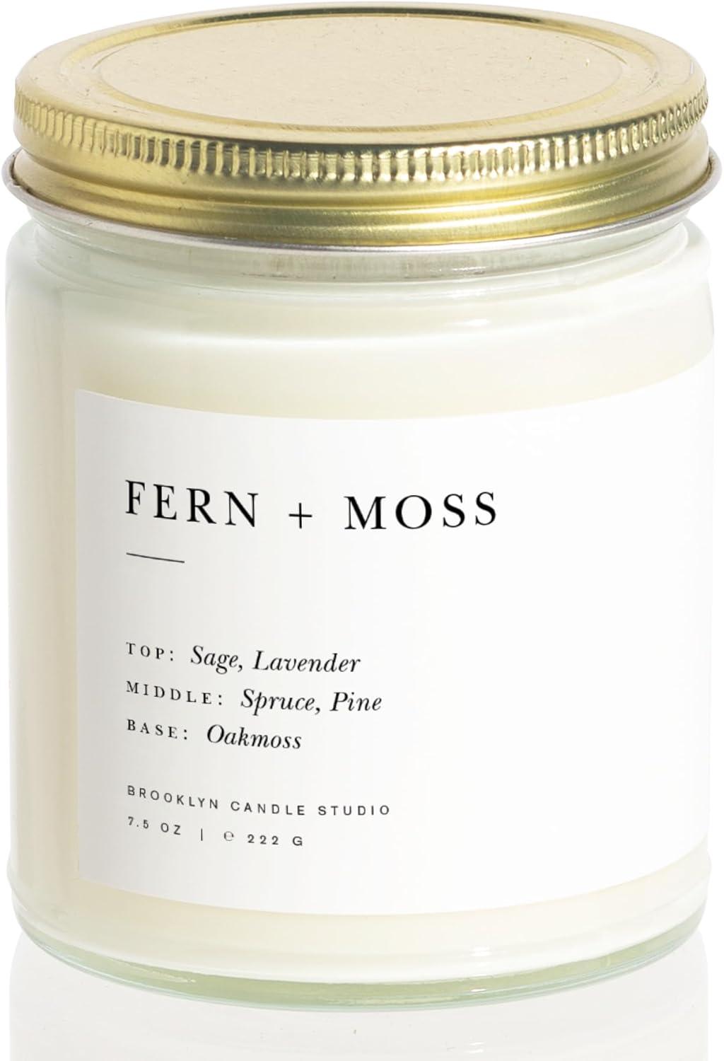 Gold Lavender Scented Soy Candle with Brushed Lid