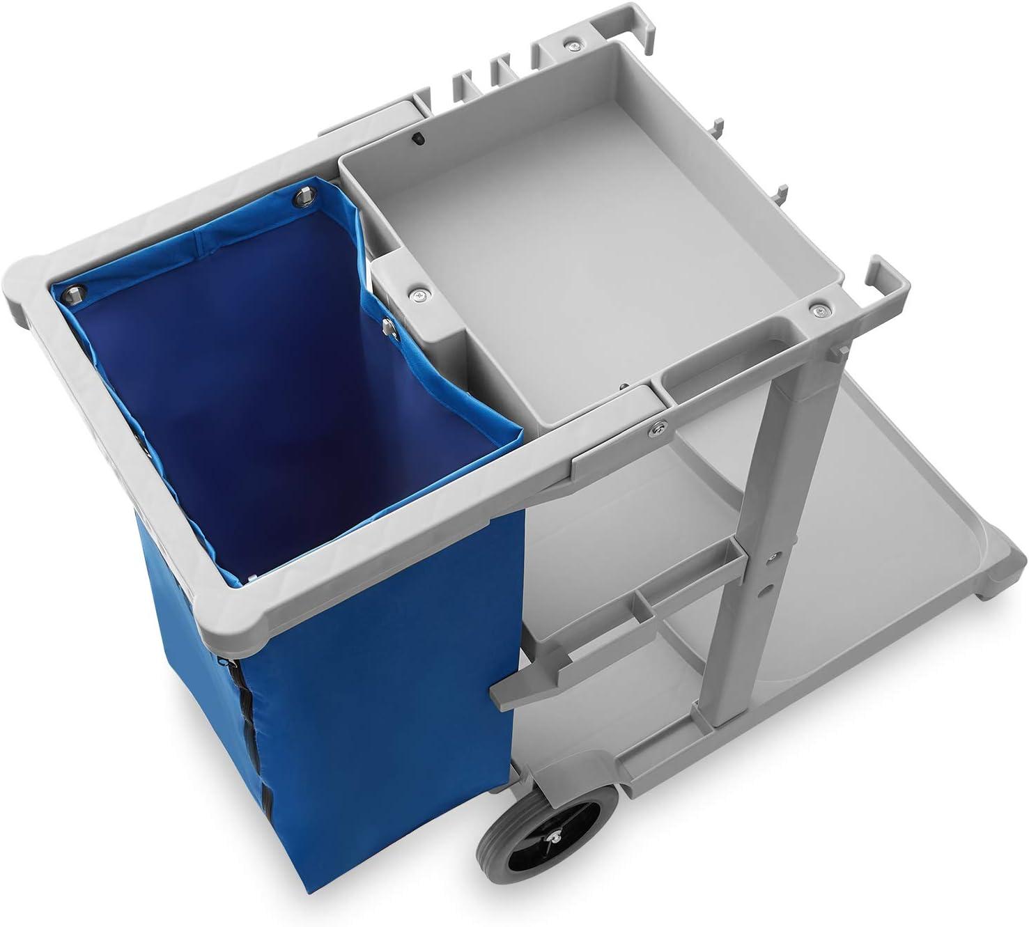 45" L x 20" W Commercial Janitorial Cleaning Cart, Holds 300 Lbs.