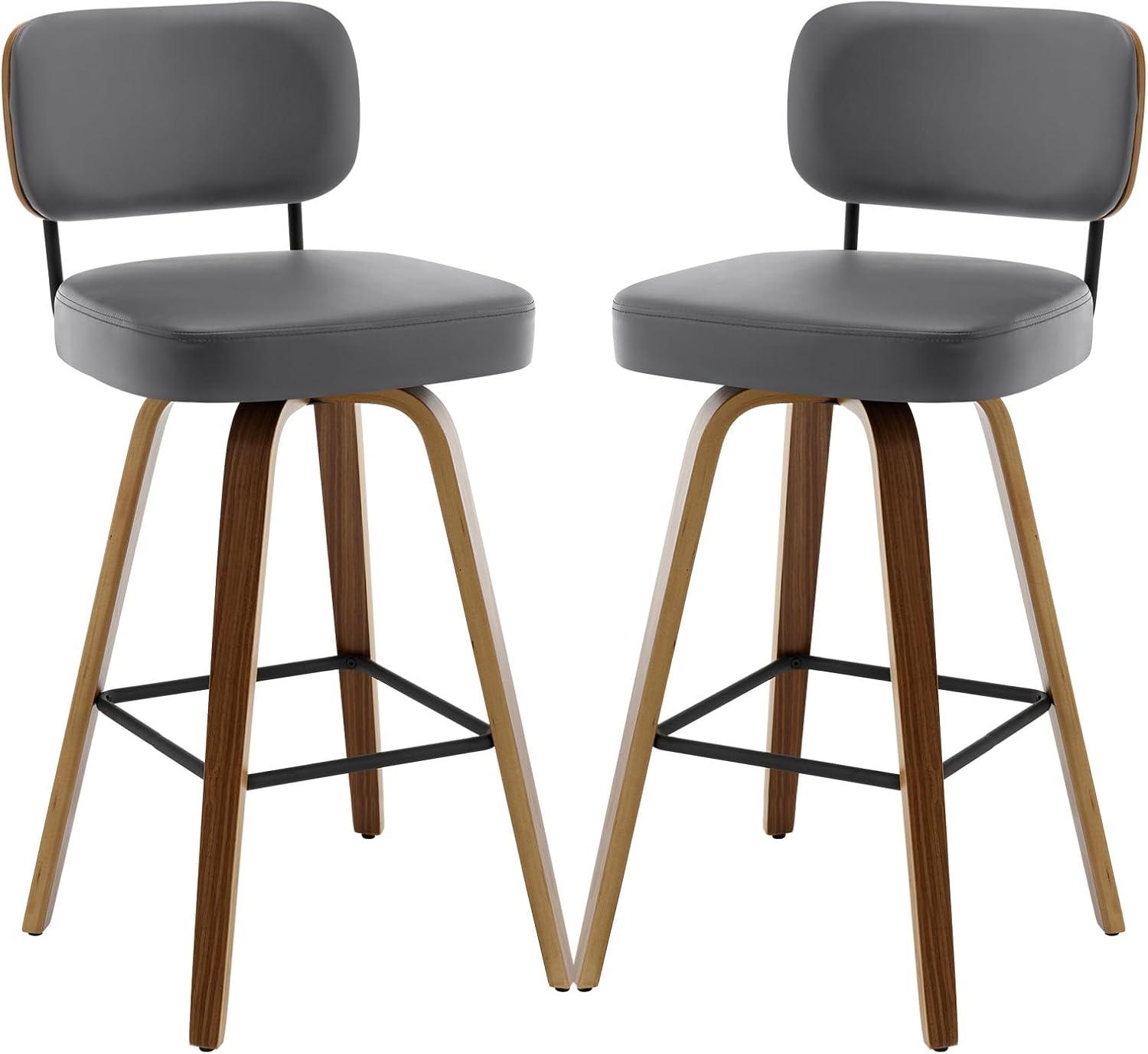 Corrigan Studio® Logreira Swivel Upholstered Counter & Bar Height Stool (Set of 2)