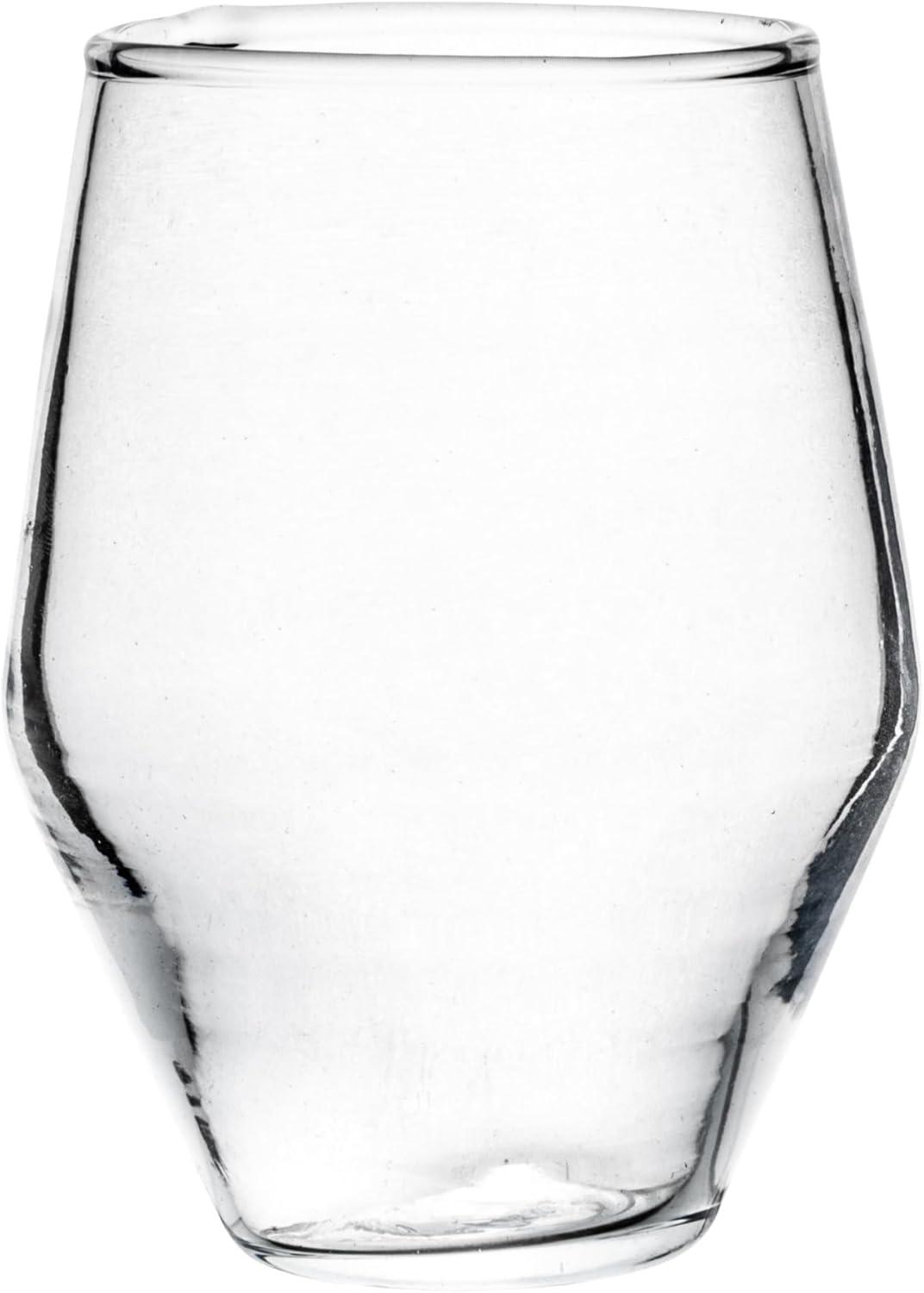 Creative Co-Op 3.25 Inches Round Drinking Glass, Clear, Set of 6