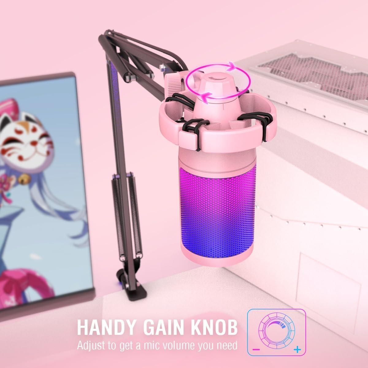 Gaming Microphone Kit With Mute Button /RGB/boom