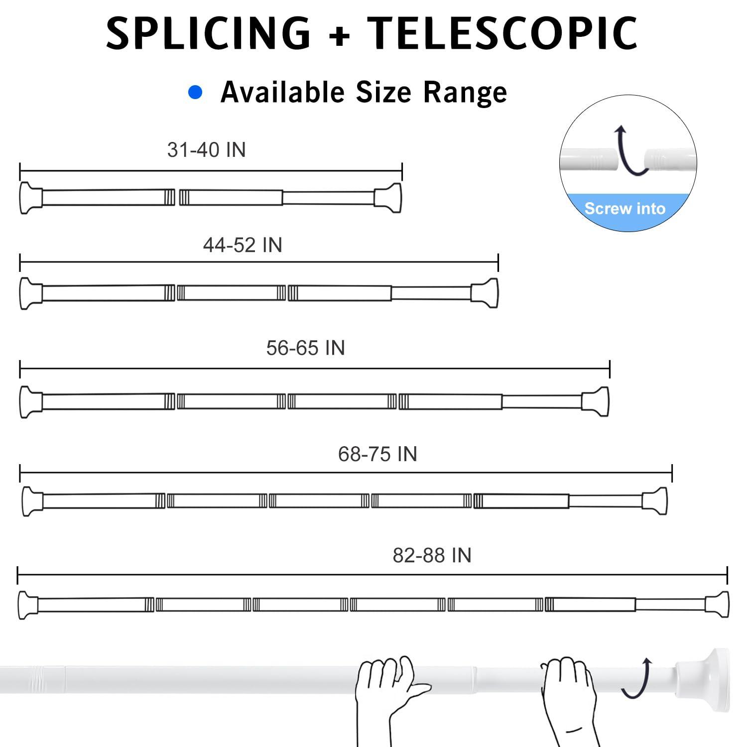 Tromay Heavy Duty Tension Shower Rod