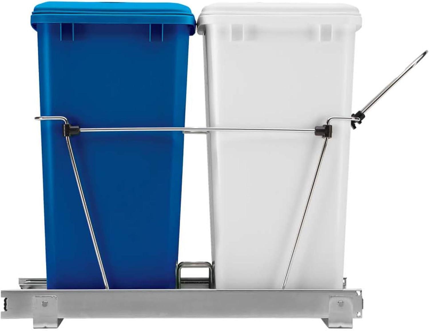 Double Sliding Pull-Out Waste Bin Containers