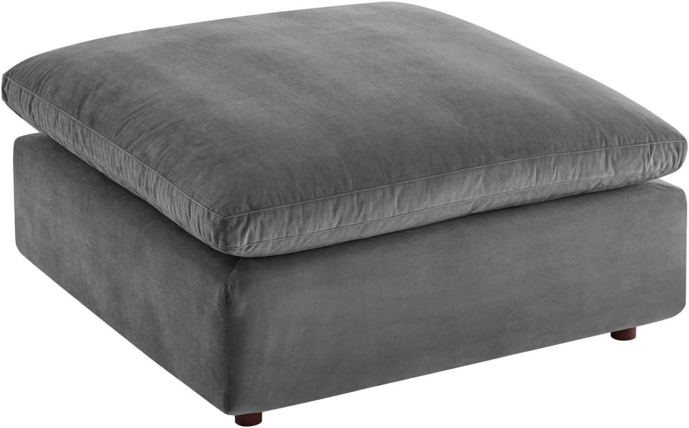 Modway Commix Down Filled Overstuffed Performance Velvet Ottoman