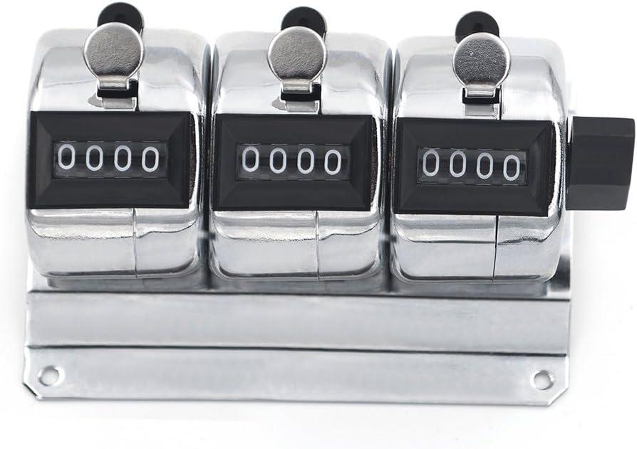 Toptie 3-Unit Desktop Tally Counter, Counter Clicker with Base, for Event, People, Inventory