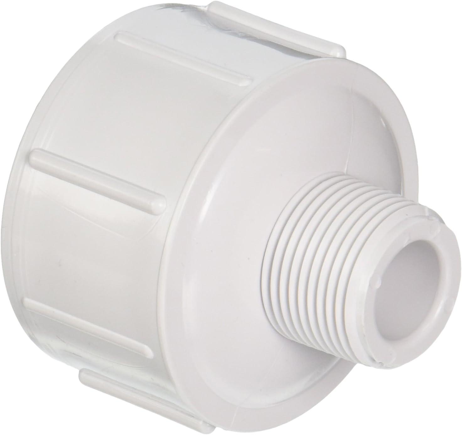 White PVC Pool Cleaner Adapter Coupling