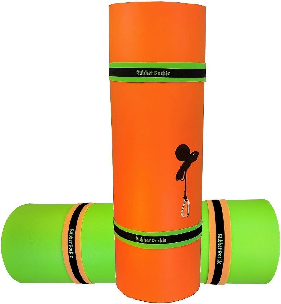 Green and Orange 18x6 ft Foam Floating Water Mat