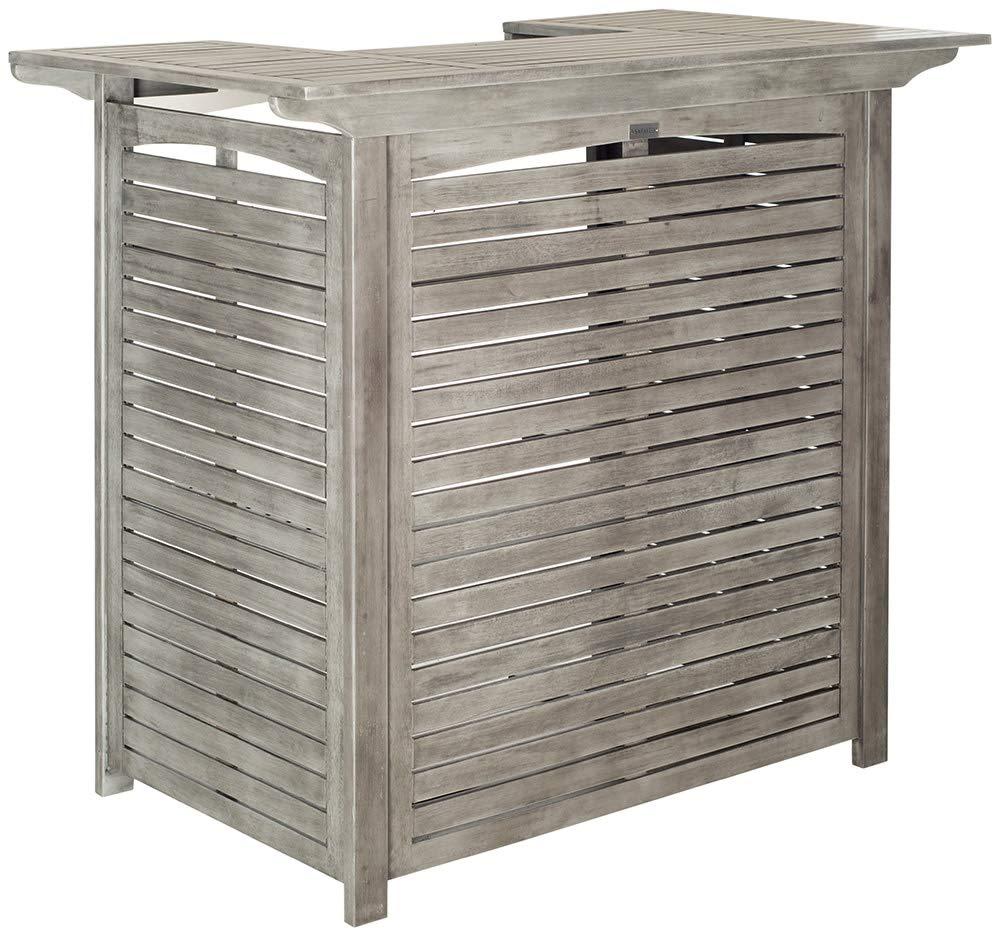 Monterey Patio Outdoor Bar Table - Natural - Safavieh