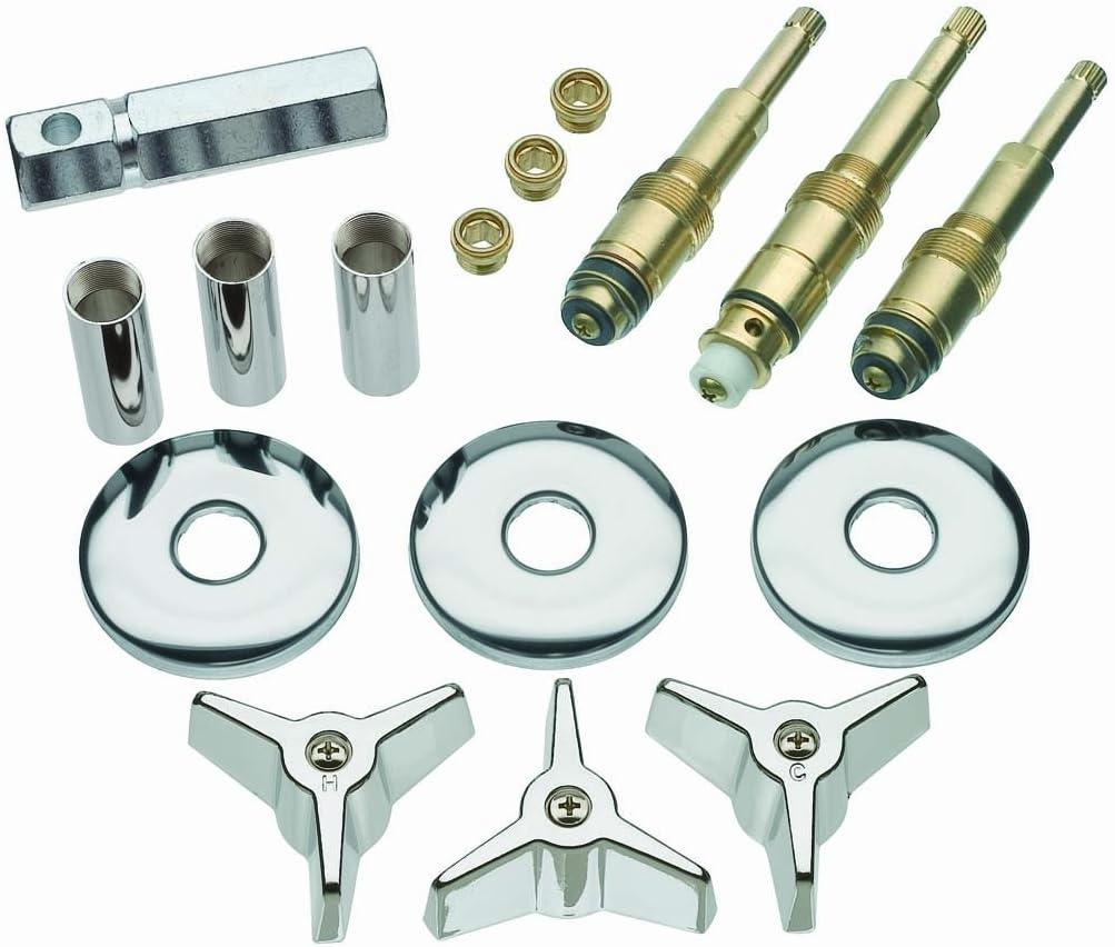 Chrome Tub and Shower Faucet Rebuild Kit