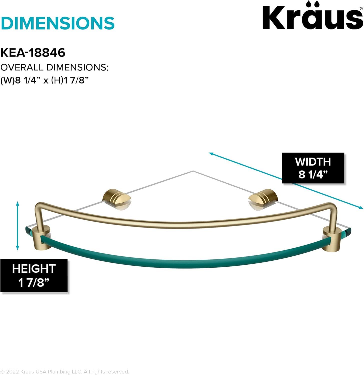 Kraus Elie Triangle Metal Corner Shelf