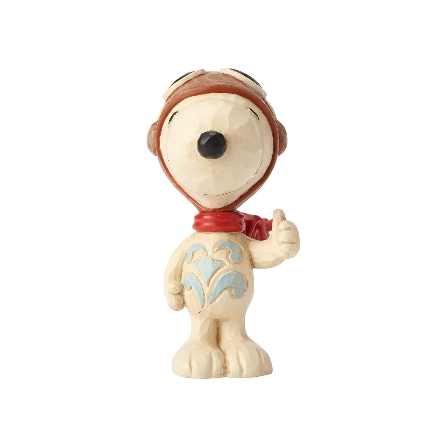 enesco Peanuts by Jim Shore Snoopy Flying Ace Mini Figurine 3in H
