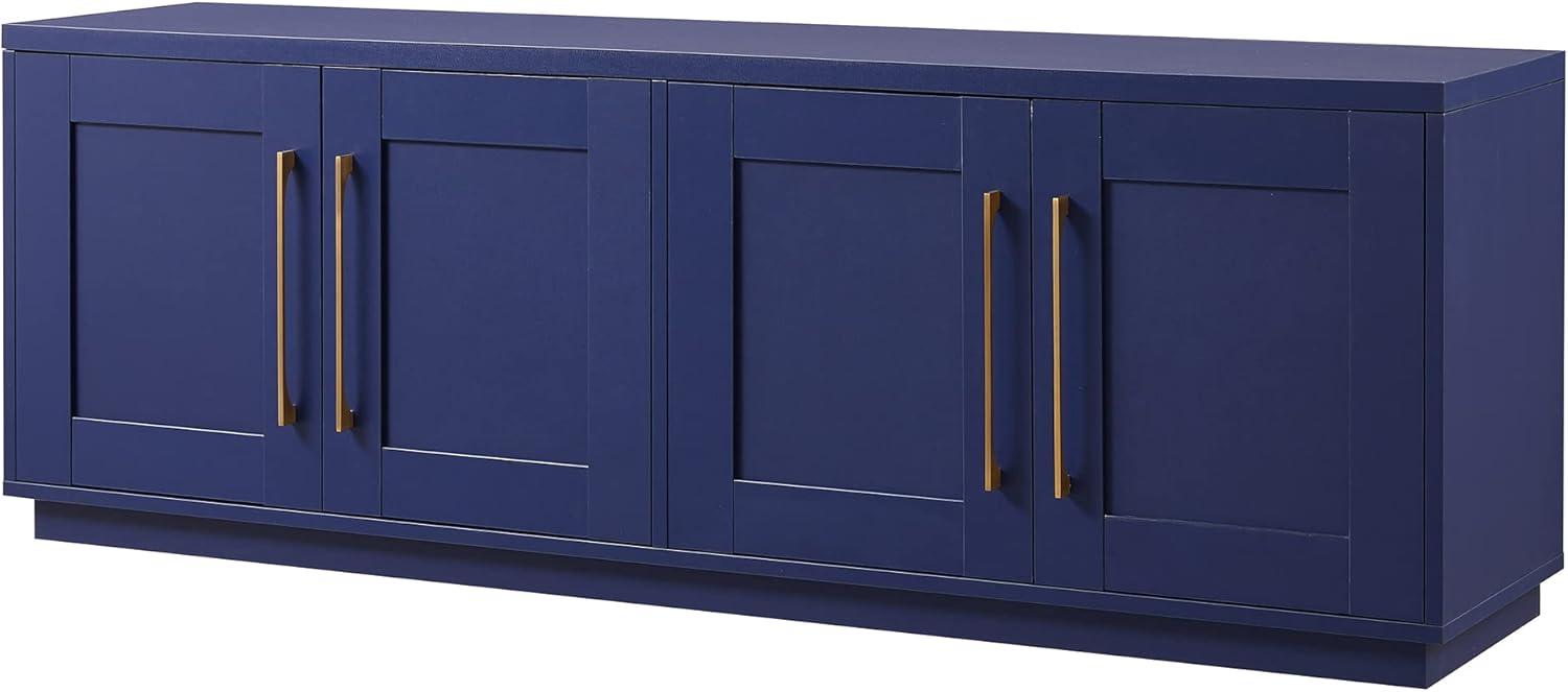 Evelyn&Zoe Tillman Rectangular TV Stand for TV's up to 75", Dark Blue