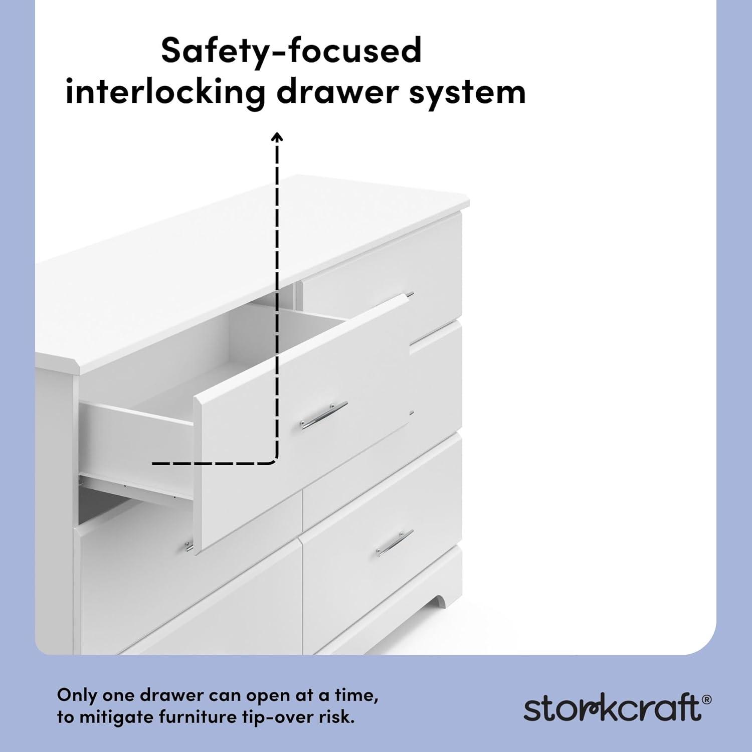 Brookside 6 Drawer Double Dresser