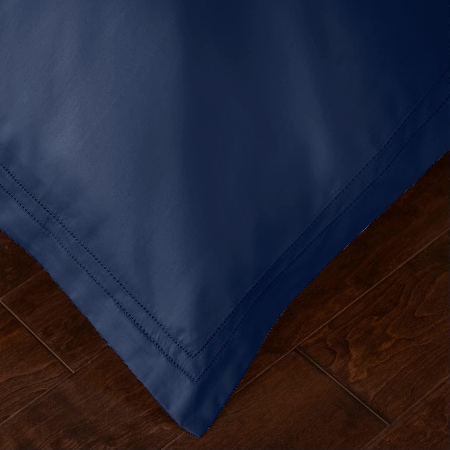 Midnight Blue Queen Egyptian Cotton Duvet Cover Set