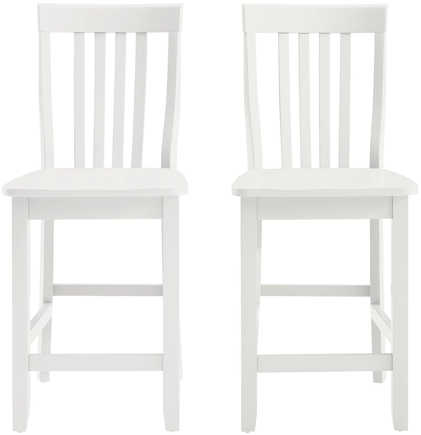 Set of 2 24" School House Counter Height Barstools - Crosley