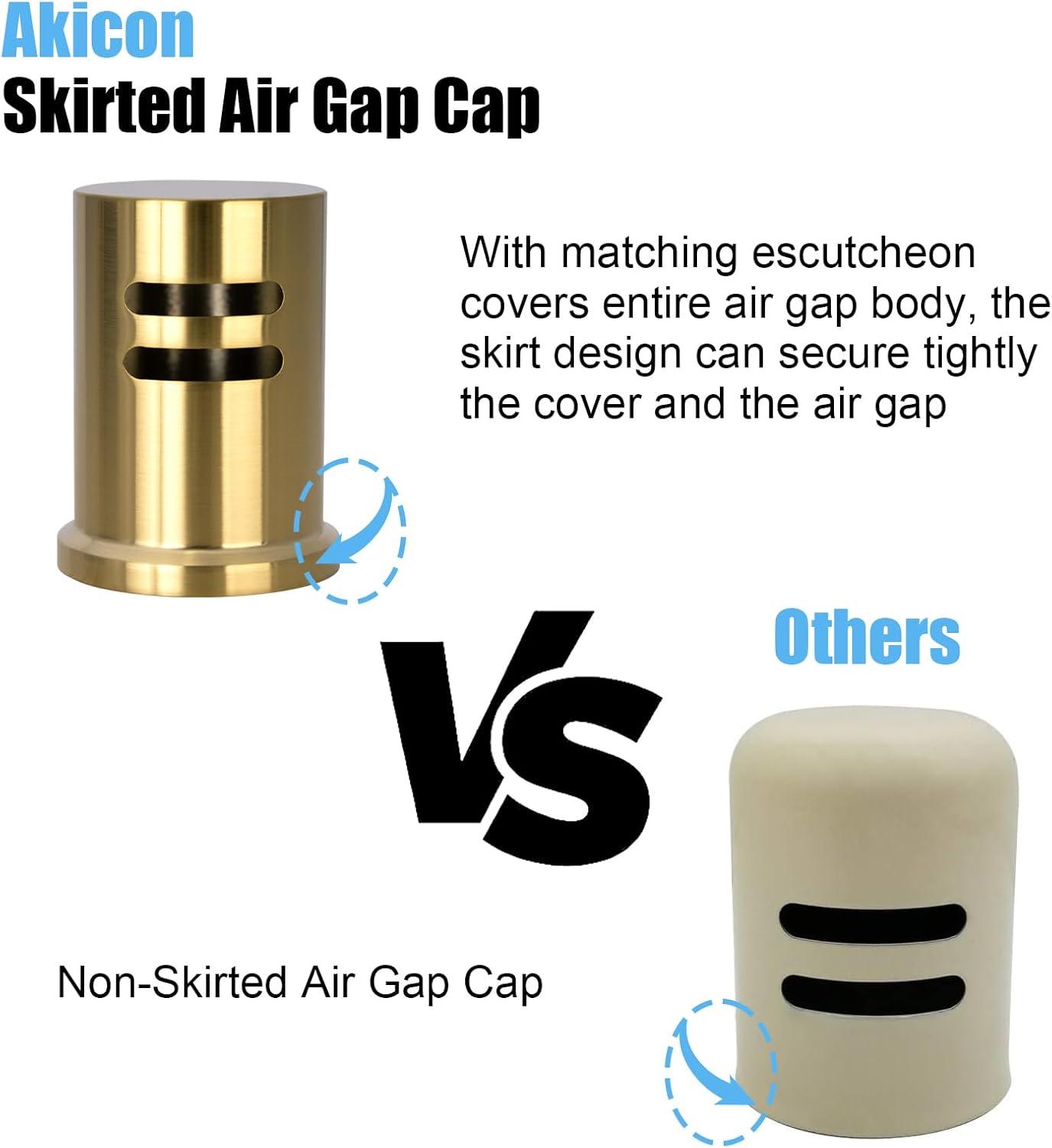 Kitchen dishwasher air gap cap, copper air gap cover for replacement