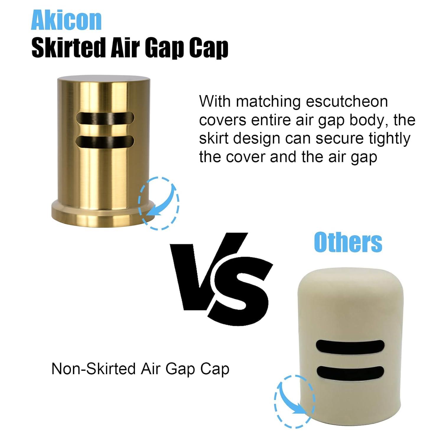 Kitchen dishwasher air gap cap, copper air gap cover for replacement