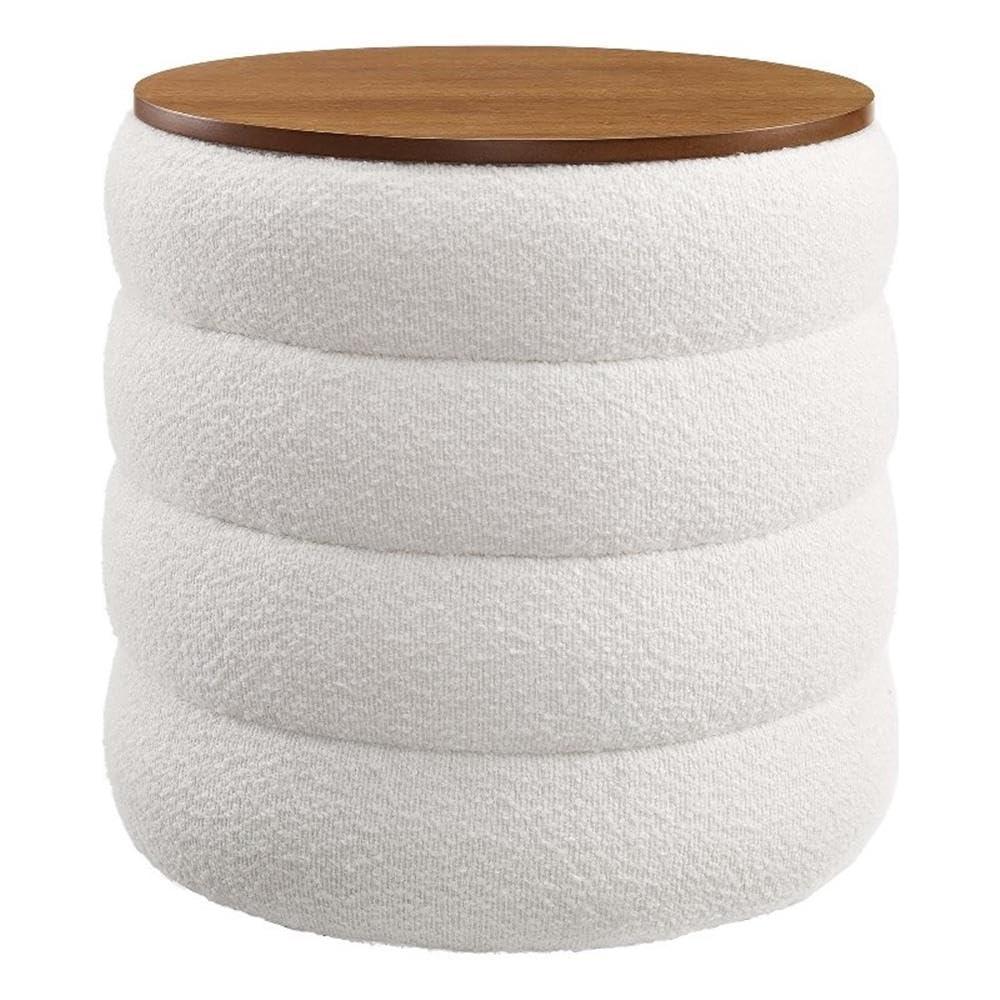 Modway Modway Mezzo 17.3" Wide Round Storage Ottoman