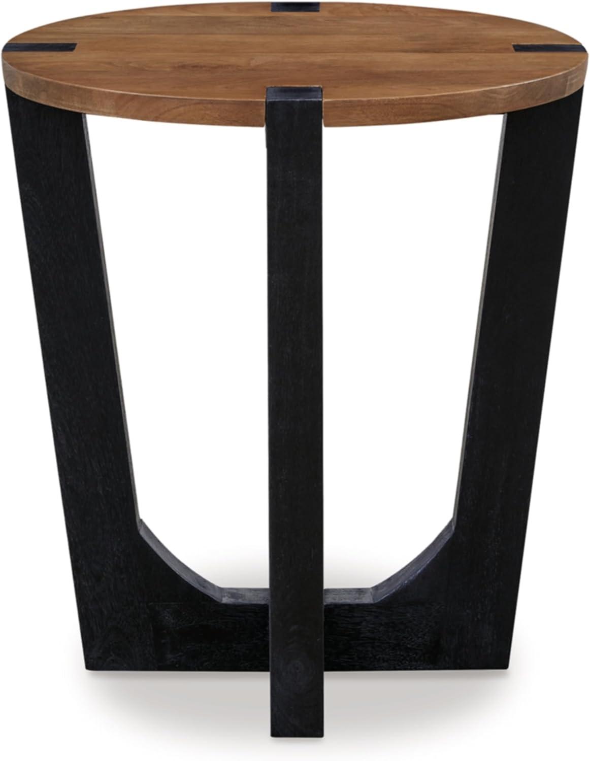 Signature Design by Ashley Hanneforth End Table, Brown & Black