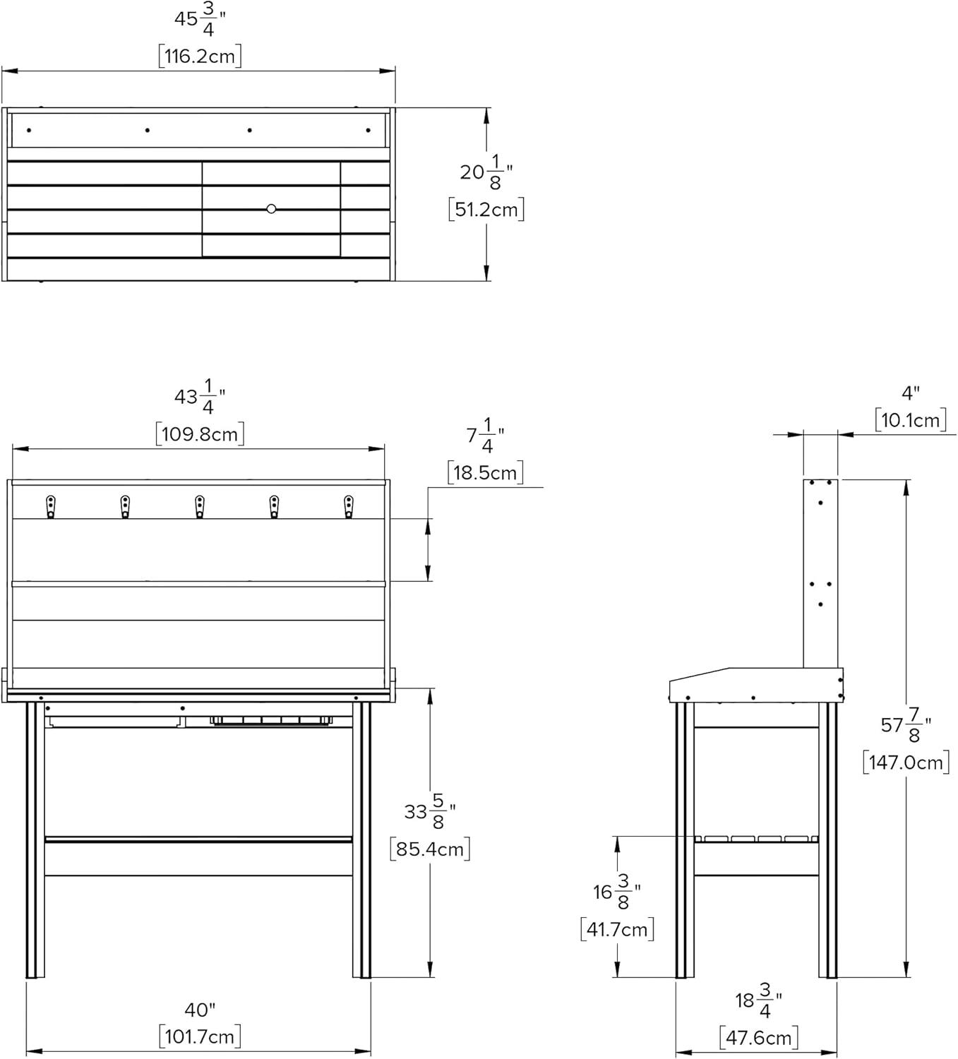 Vita Cedar Potting Bench