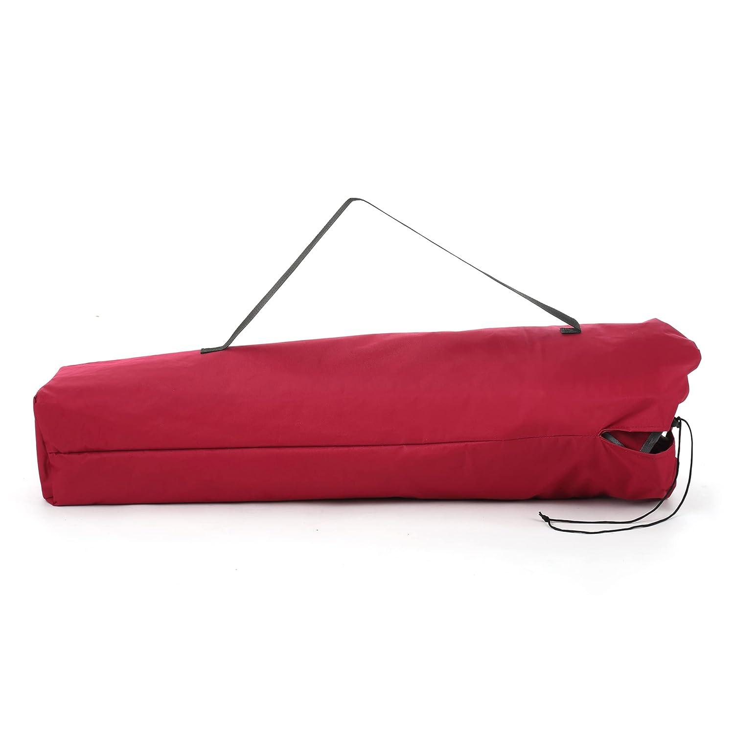 ARROWHEAD OUTDOOR Portable Folding Double Duo Camping Chair Loveseat w/ 2 Cup & Wine Glass Holder, Heavy-Duty Carrying Bag, Padded Seats & Armrests, Supports up to 500lbs, USA-Based Support (Red)