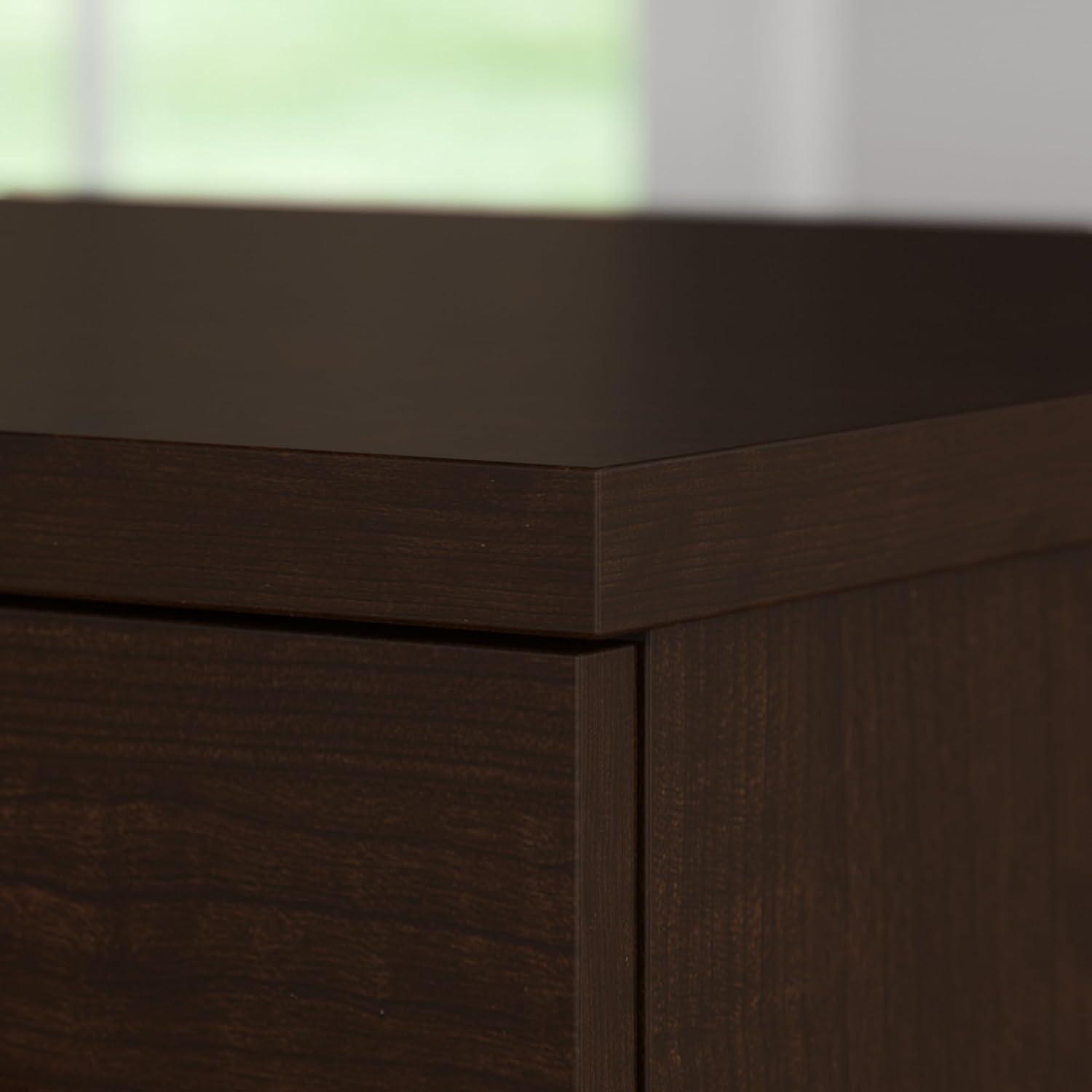 UrbanPro Transitional 72W Office Desk with Drawers in Mocha Cherry