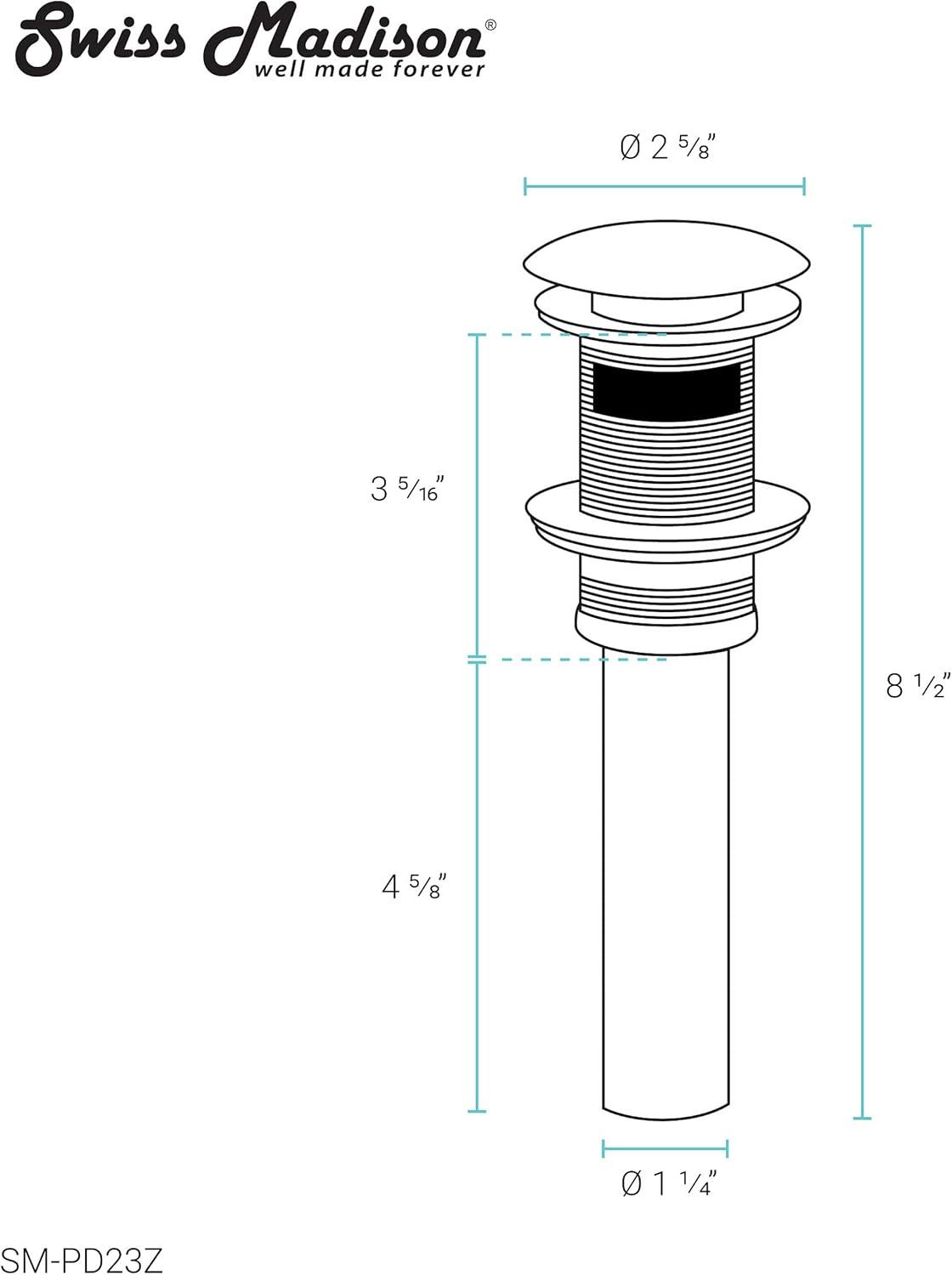 Swiss Madison Pop-Up Bathroom Sink Drain