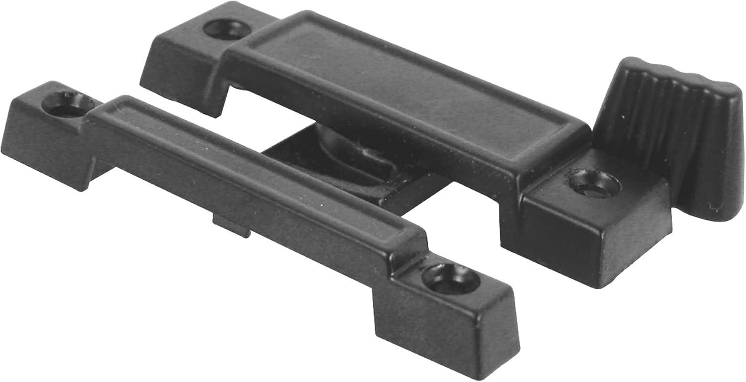 Prime-Line F 2532 Slim Line Sliding Window Sash Lock, In. Hole Centers, Diecast Zinc, Black-Painted, (Single Pack)