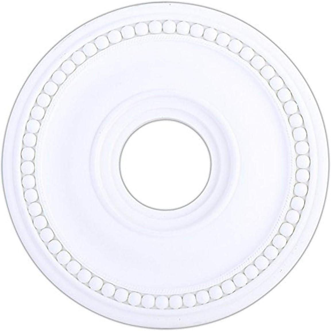 White Ornate Polyurethane Foam Ceiling Medallion, 16-Inch