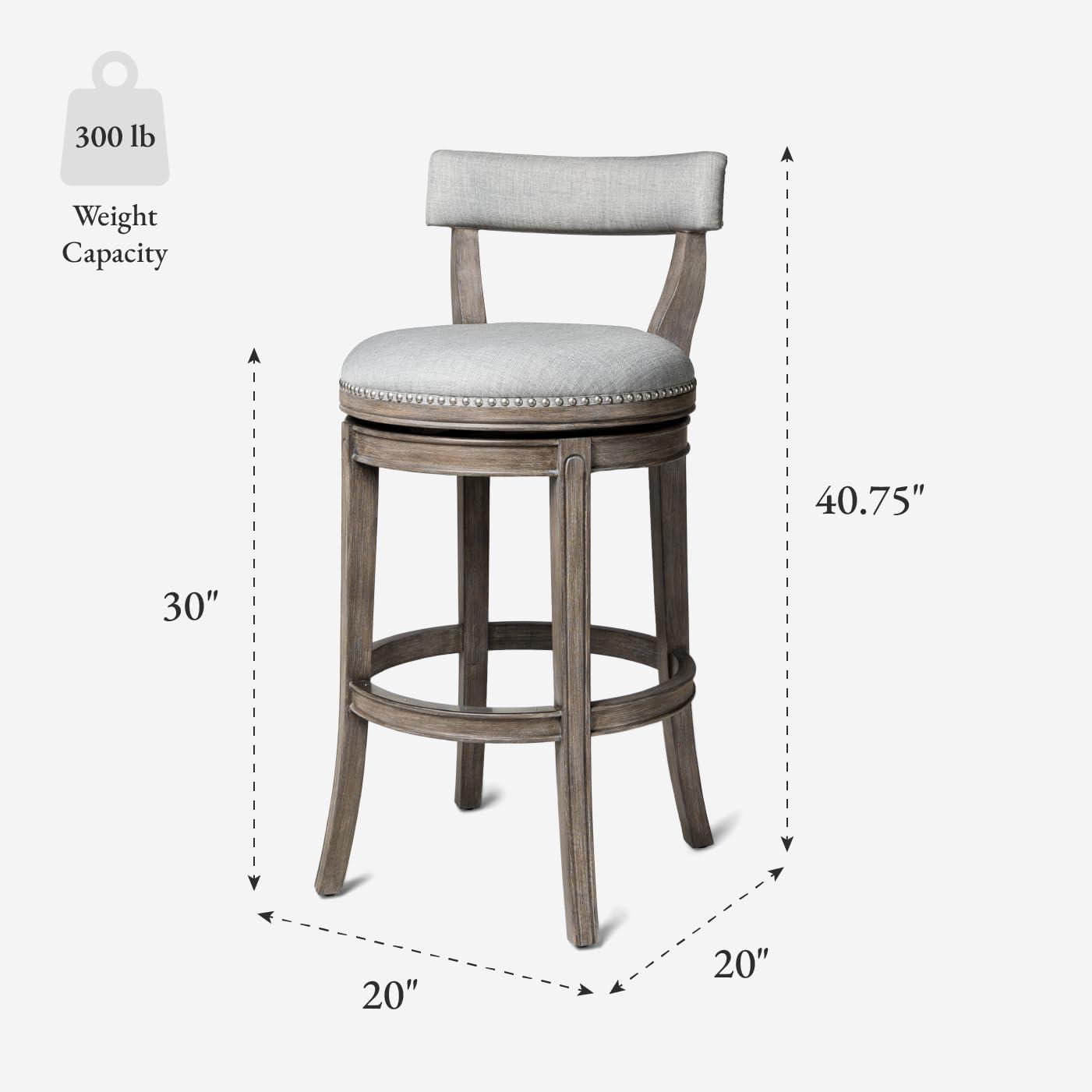 Maven Lane Maven Lane Alexander Stool with Fabric Upholstery