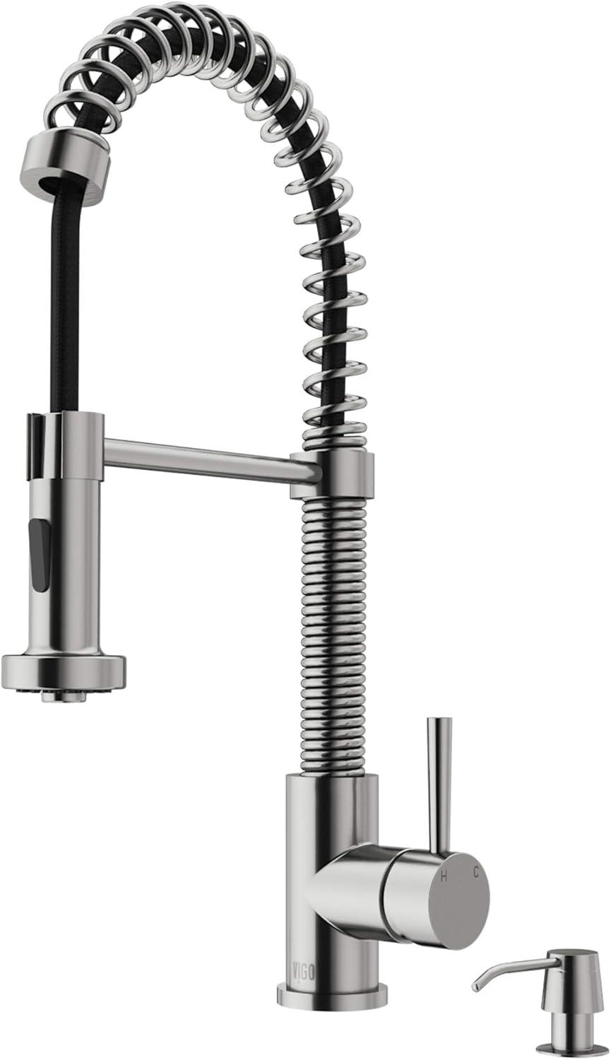Edison 19" H 1-handle Pull-Down 2-Function Sprayer Kitchen Faucet