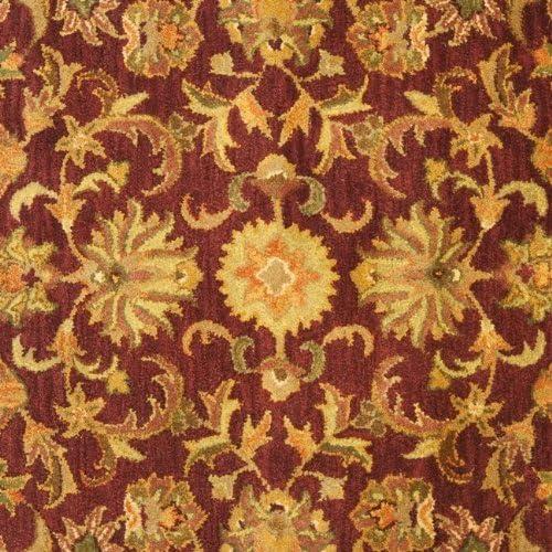 Antiquity AT52 Hand Tufted Indoor Area Rug - Wine/Gold - 6'x6' - Safavieh