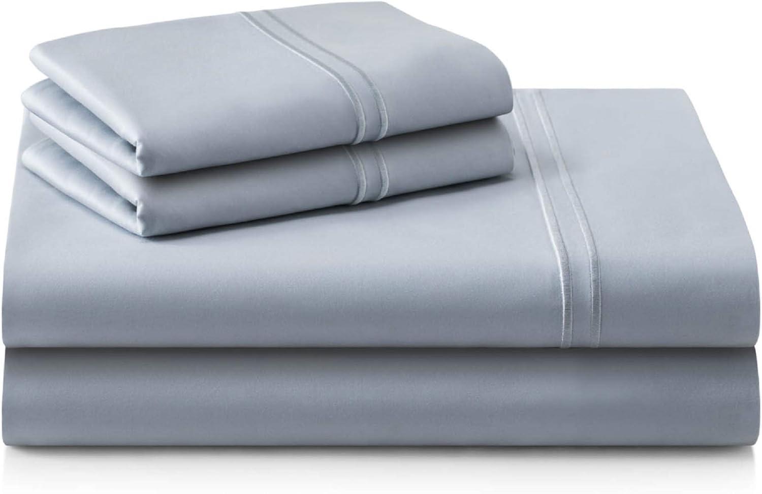 Supima Cotton Smoke Split King Deep Pocket Sheet Set