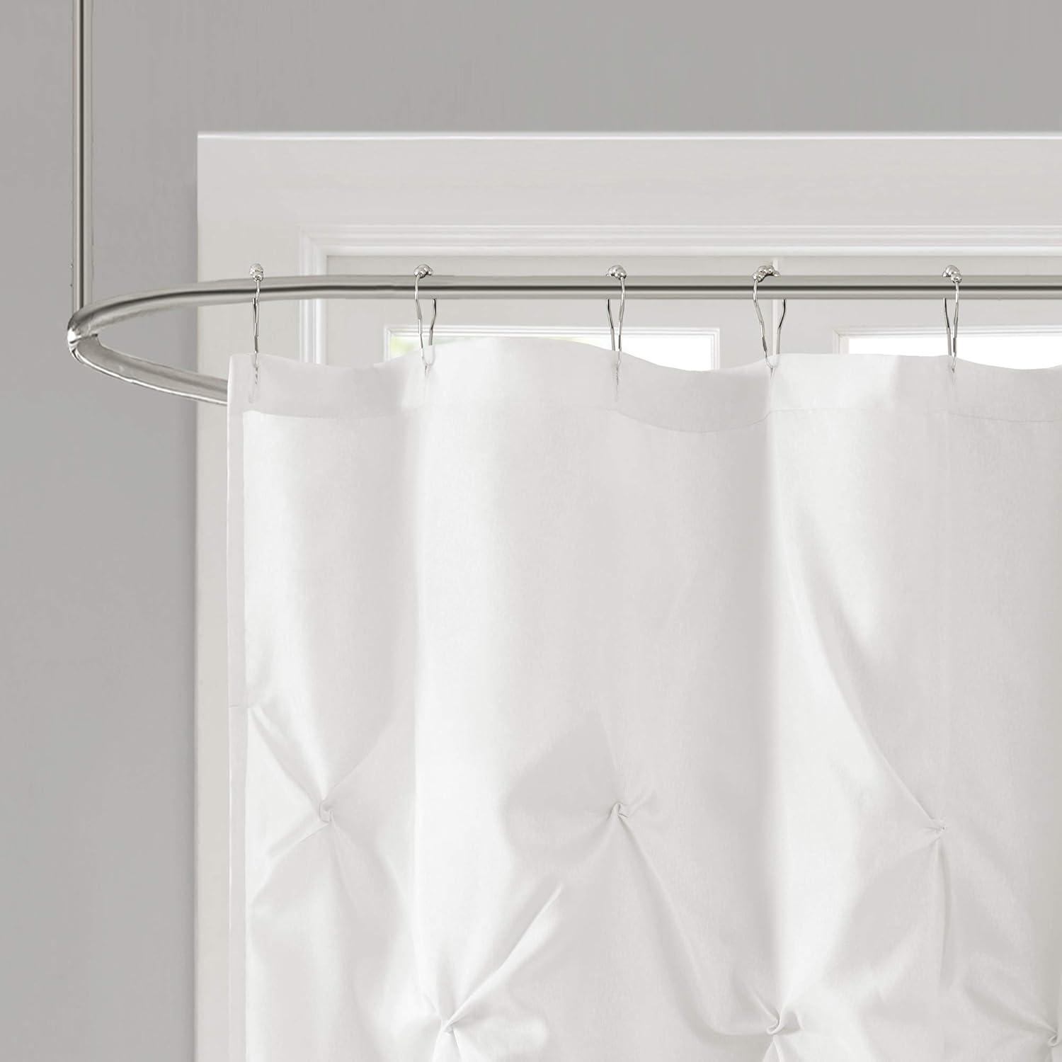 Madison Park Laurel Tufted Semi-Sheer Shower Curtain