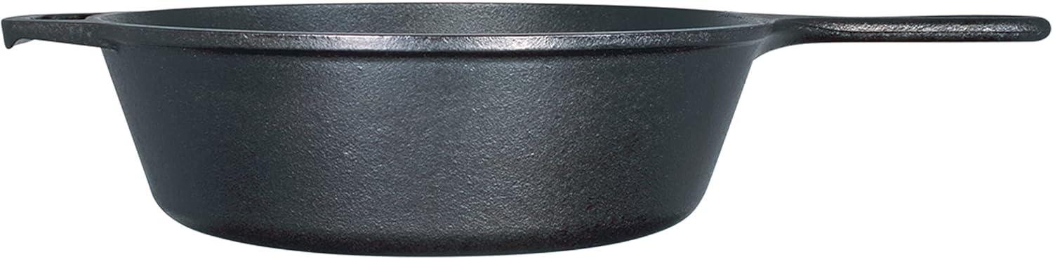 Lodge Logic L8DSK3 Pre-Seasoned Cast Iron Deep Skillet 10.5" OD x 3"