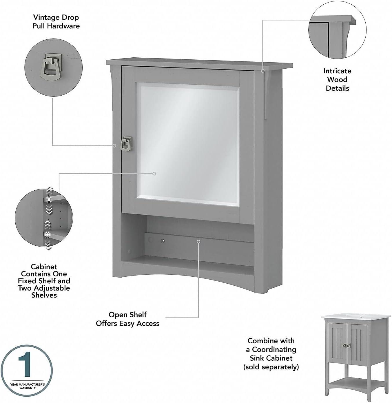 Double Bathroom Vanity with Ceramic Top with Mirror