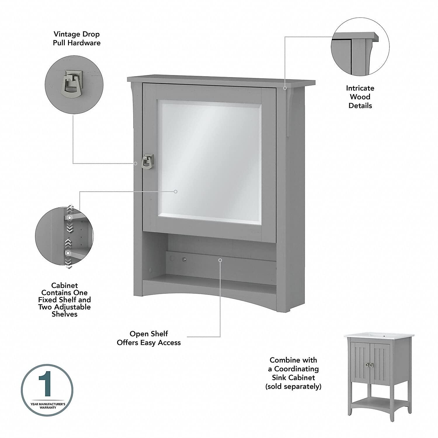 Double Bathroom Vanity with Ceramic Top with Mirror