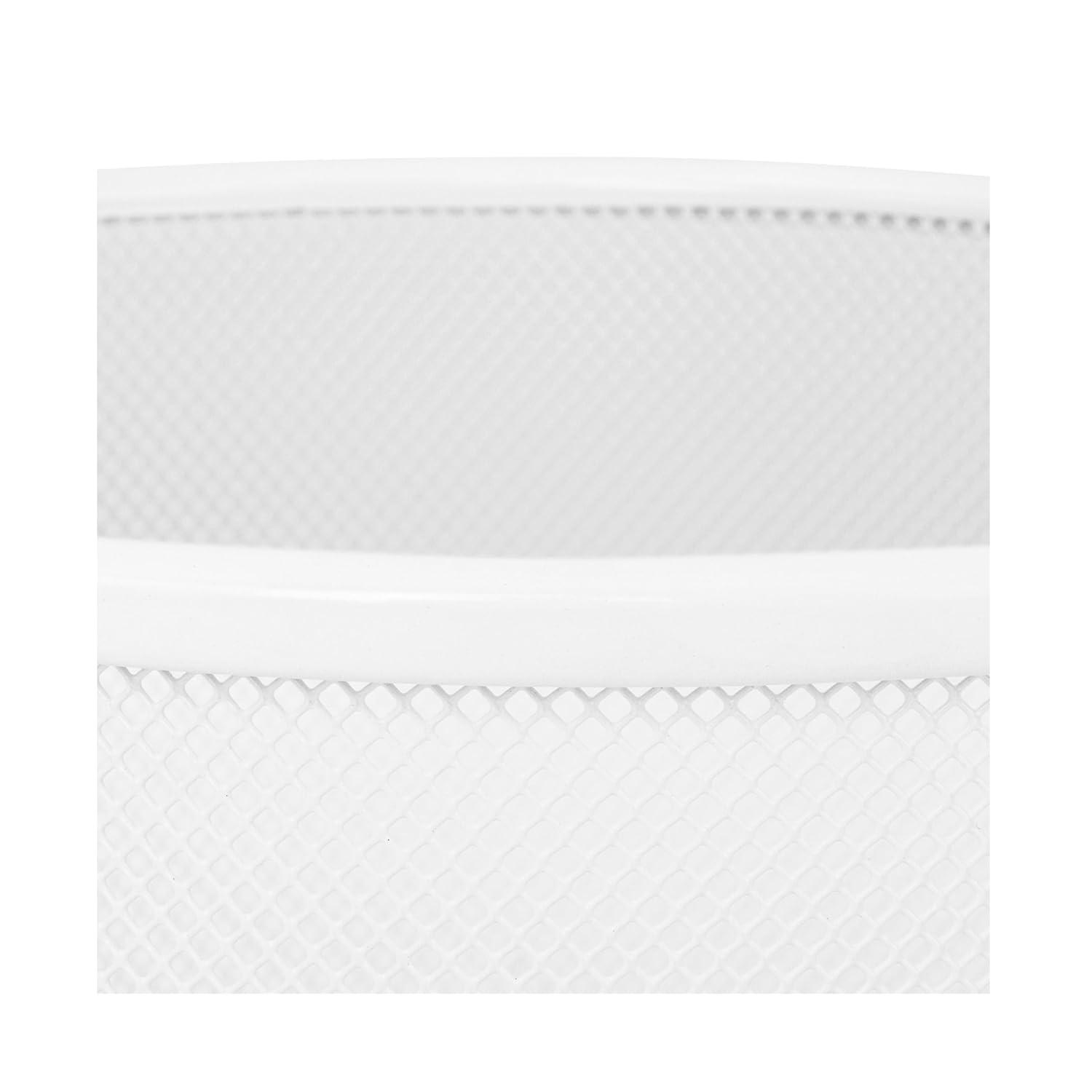 Seville Classics Mesh Trash Can, Waste Paper Basket, Round (Set of 2)