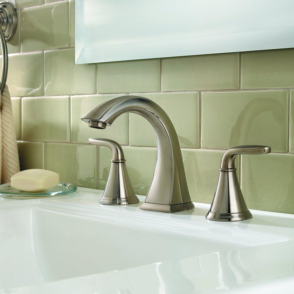 Pasadena Brushed Nickel 2-Handle Low-Arc Bathroom Faucet